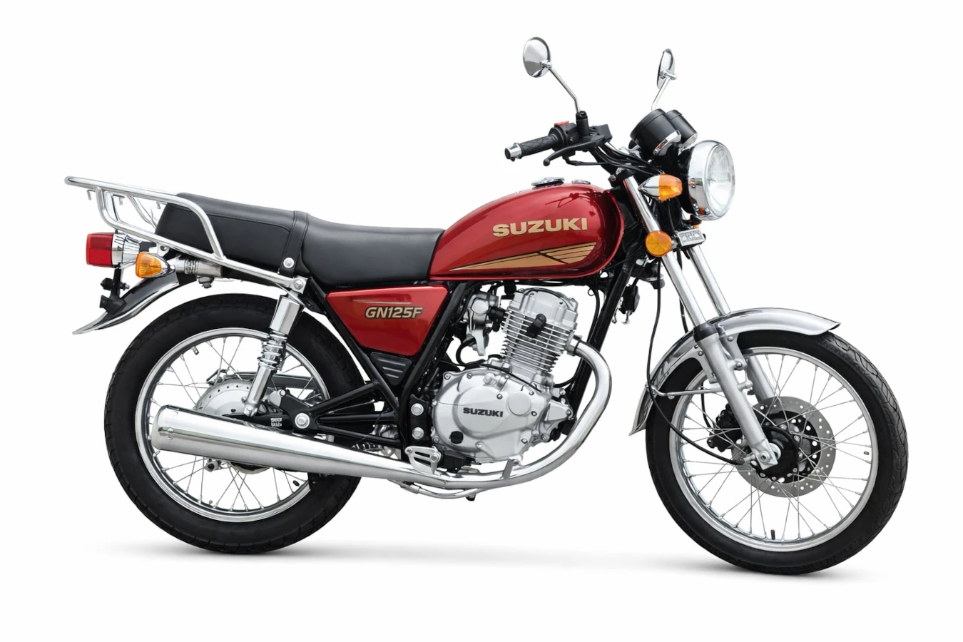 Suzuki GN‑125 F (modernizada) Rojo