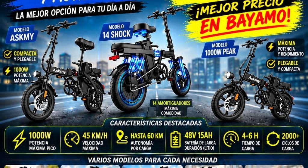 Bicicleta eléctrica plegable