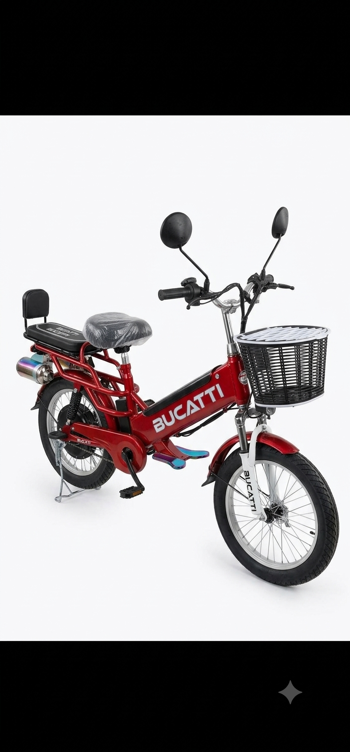 Bicicleta Eléctrica BUGATTI Roja
